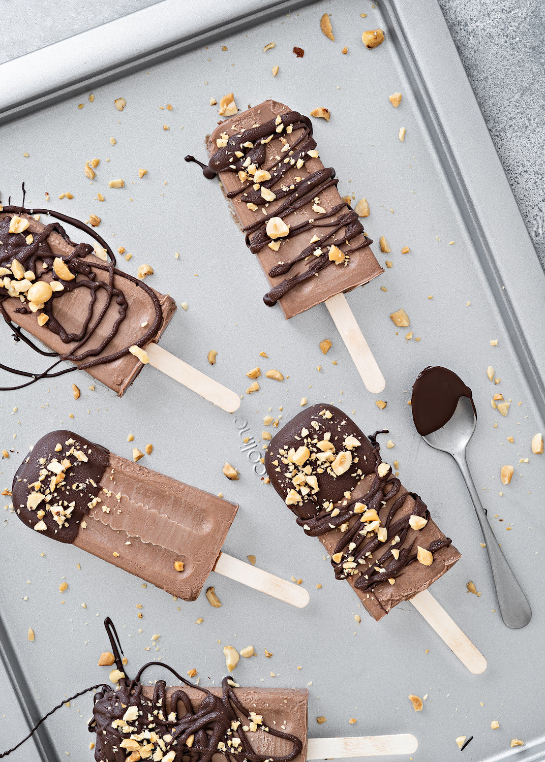 Chocolate Peanut Butter Popsicles