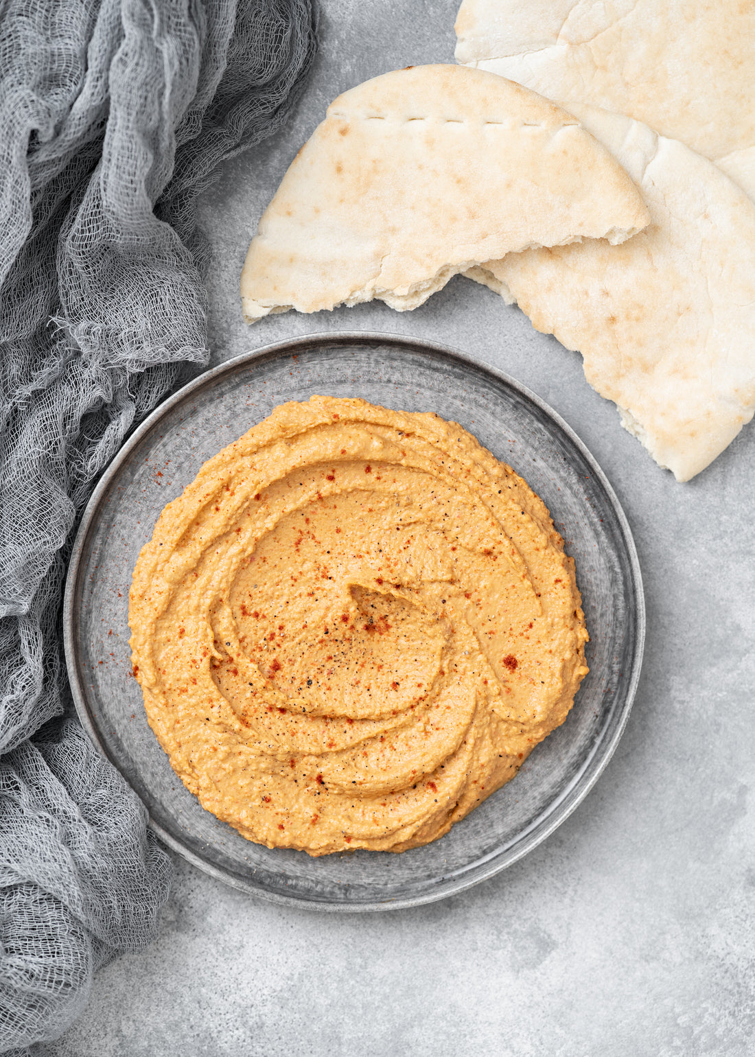 PCOS-Friendly Recipe - Roasted Red Pepper & Sun-dried Tomato Hummus